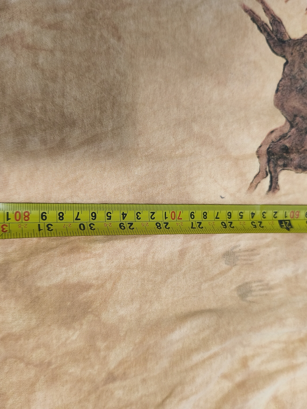 The Mountain Peach/Tan Tee with Black Logo Print C1(17) - Picture 7 of 8